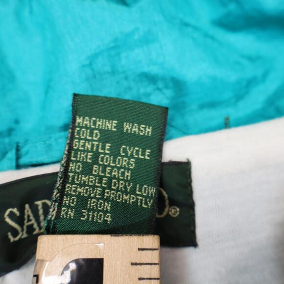 Saddlebred Track Suit Windbreaker medium color block teal - Picture 5 of 6